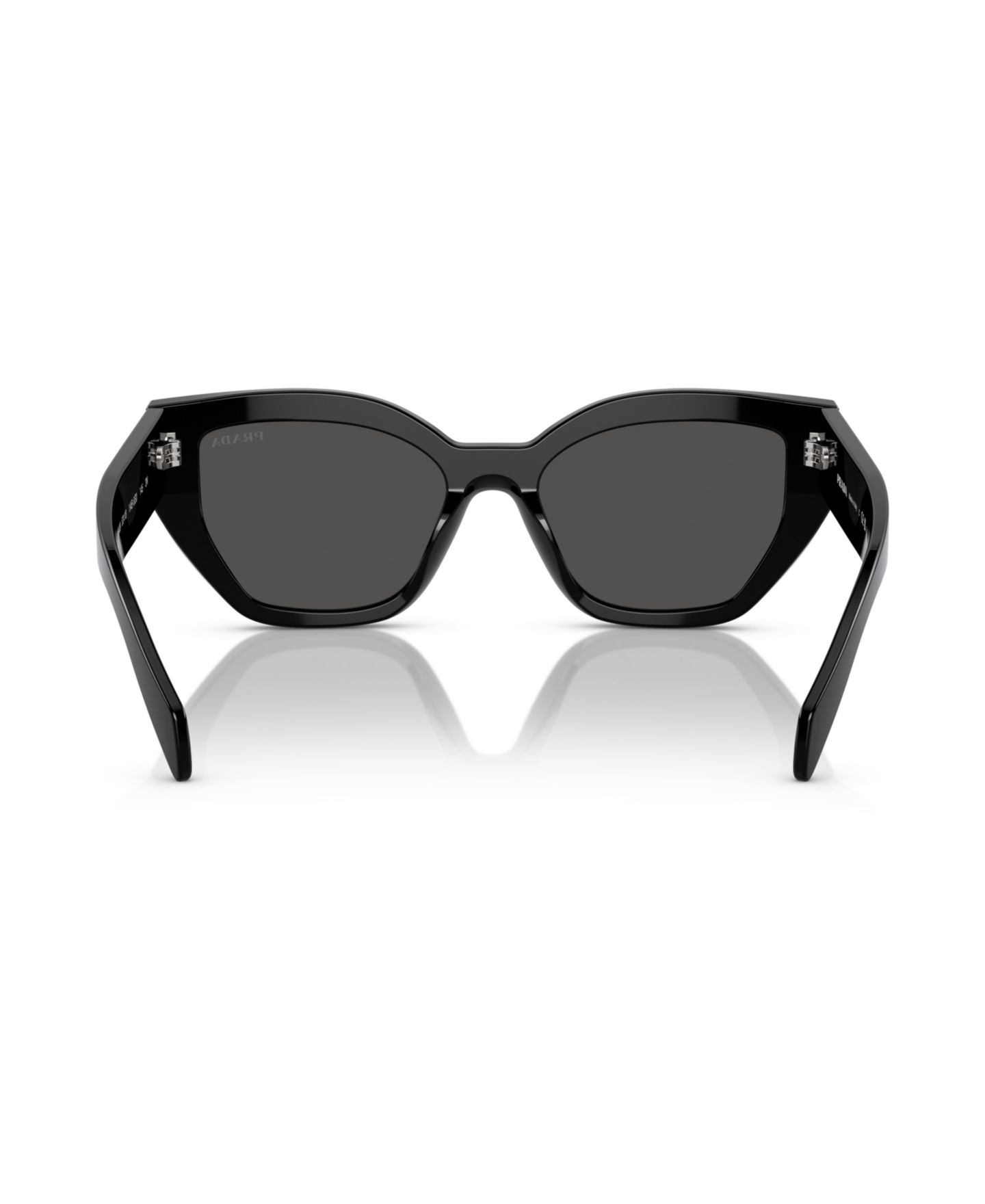 Женские солнцезащитные очки PRADA Lettering Butterfly Sunglasses, PR A09S, цвет: Чёрный — фото 3