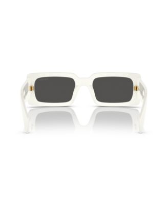 Lettering Rectangular Women's Sunglasses, PR A07S
