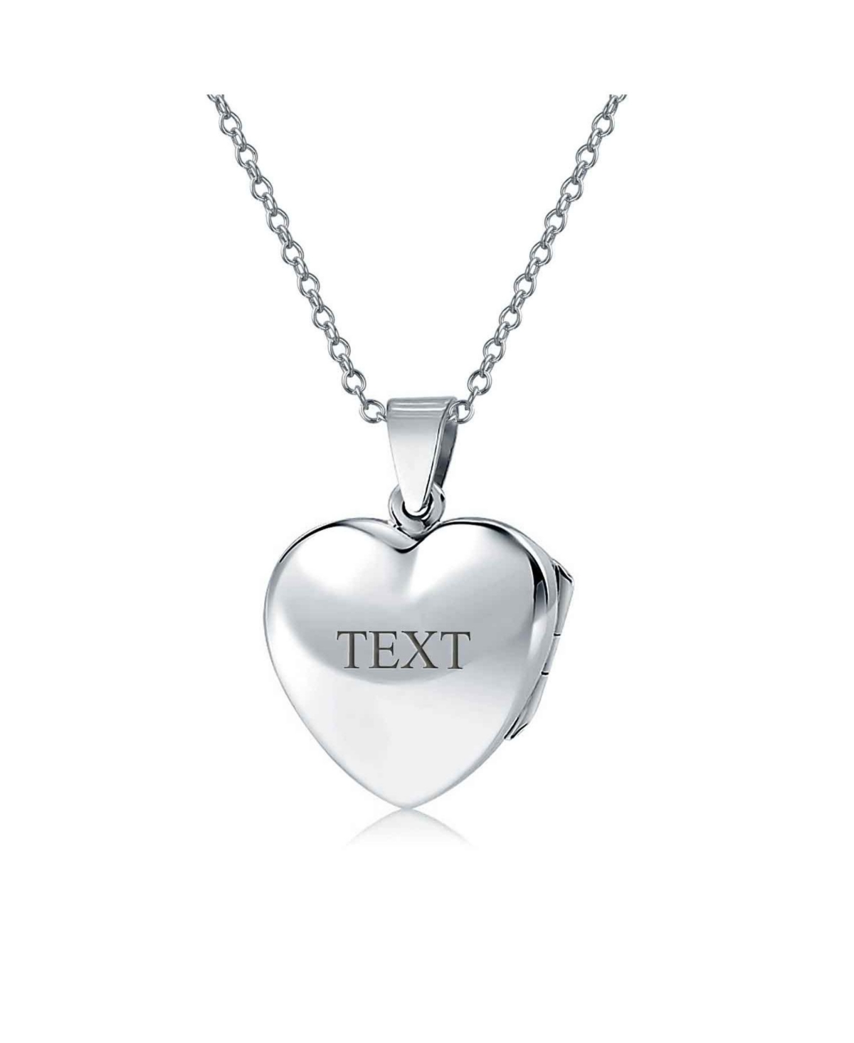 Bling Jewelry Carved Floral Flower Rose Photo Heart Shape Lockets Necklace Pendant That Hold Pictures Oxidized Sterling- Silver