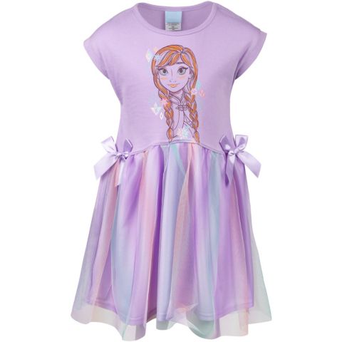 Детское платье Frozen Disney Princess Anna Girls Dress Purple Toddler Child, цвет: Фиолетовый