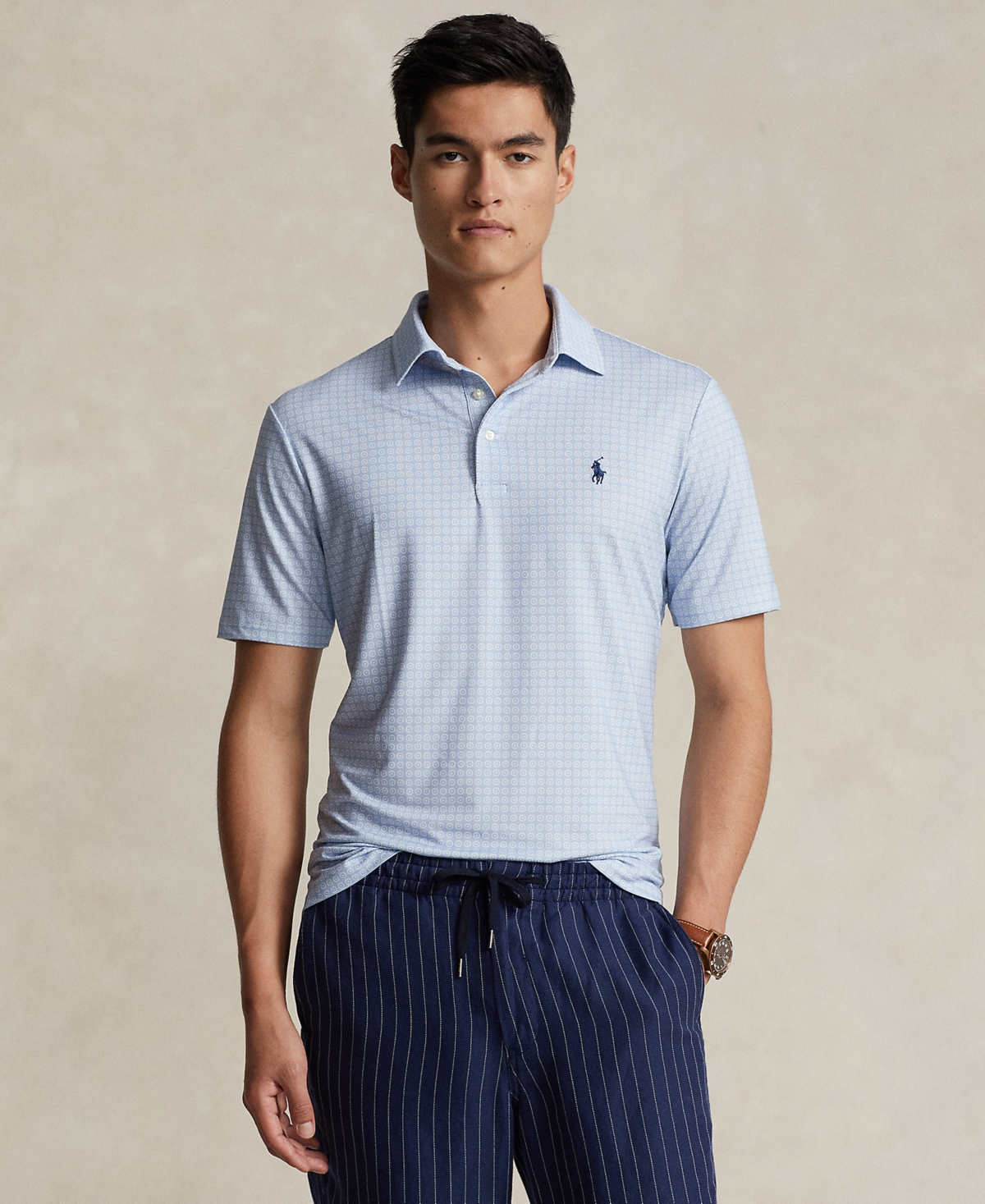 Polo Ralph Lauren Men's Classic-fit Performance Polo Shirt In Octo Foulard