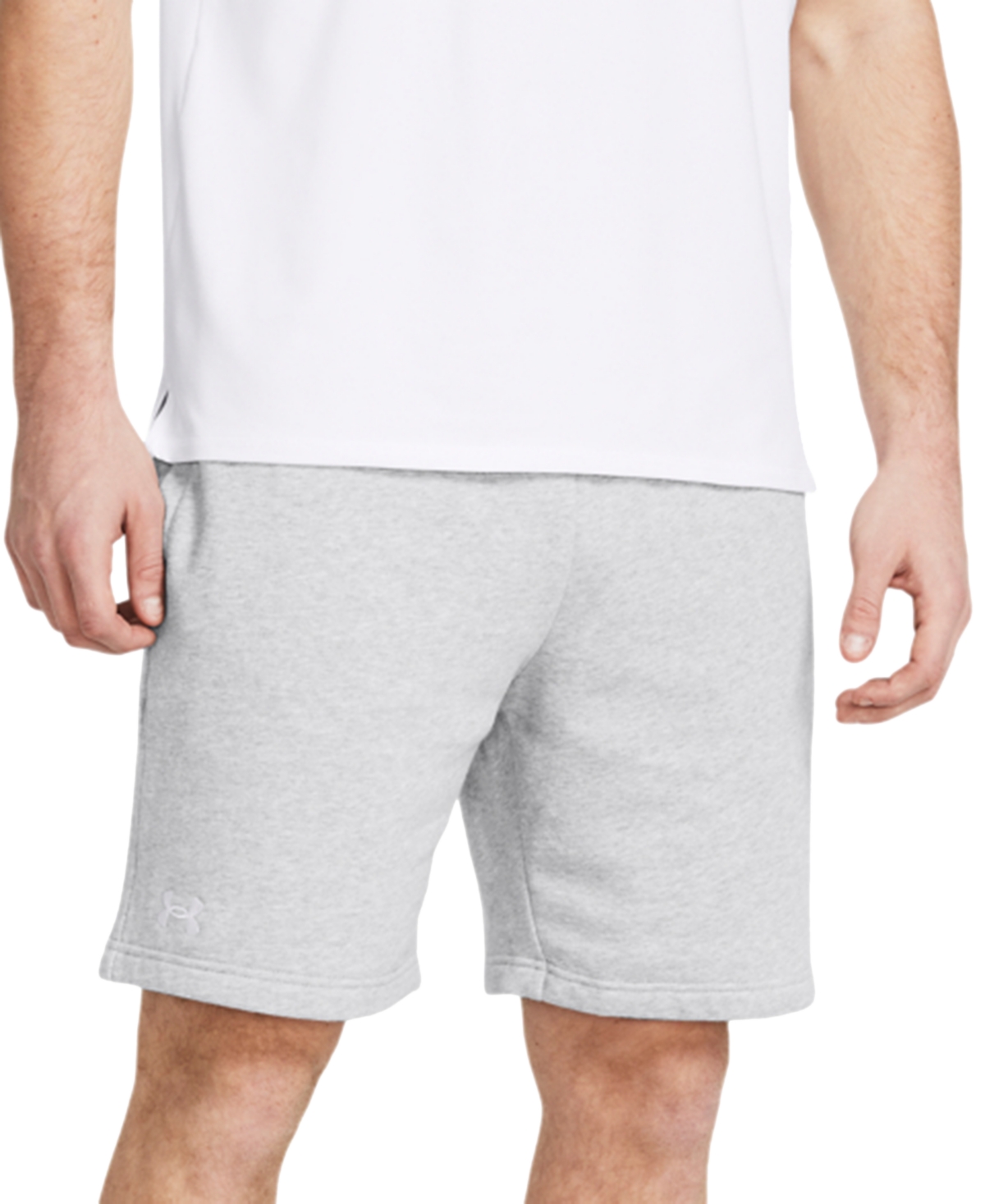 Men's Rival Fleece 10" Drawstring Shorts - Light Gray Heather