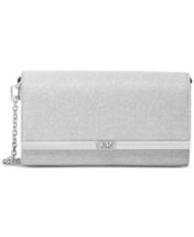 Macys top silver clutch