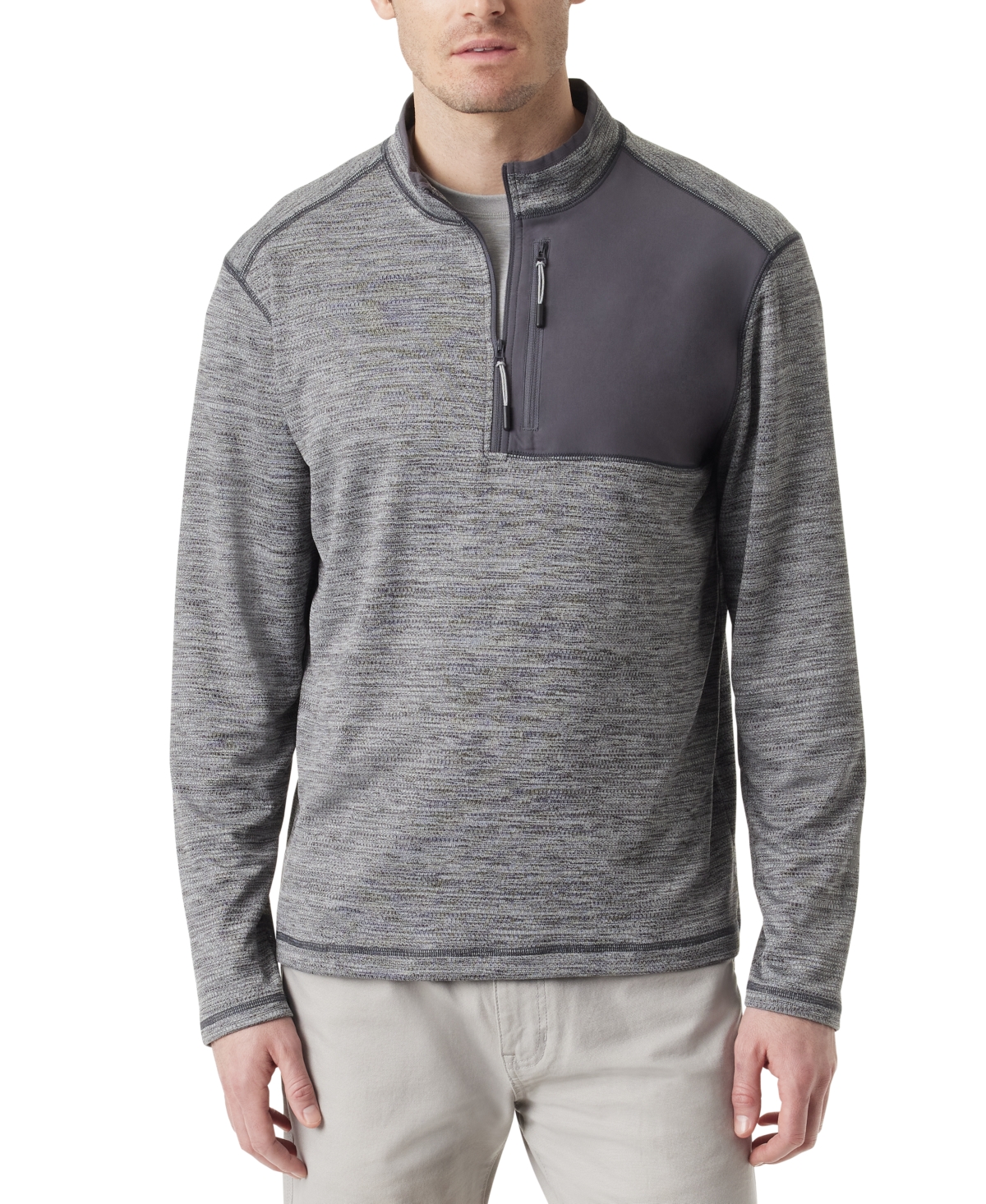 Shop Bass Outdoor Men's Quarter-zip Pullover In Forged Iron