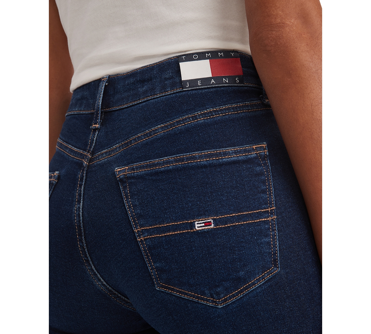 Tommy Jeans Women's Nora Mid Rise Skinny-Leg Jeans