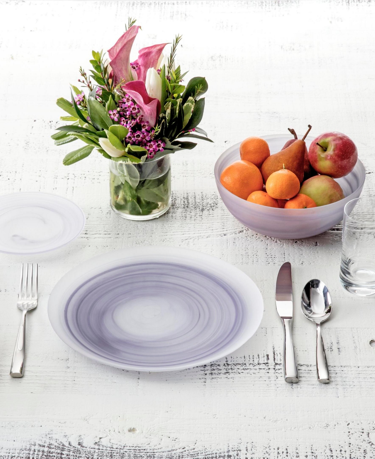 Fortessa La Jolla Glass Dinner Plates, Set Of 4 In Sage