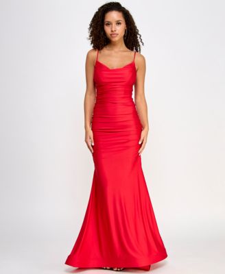 Red evening dresses at macy's on sale