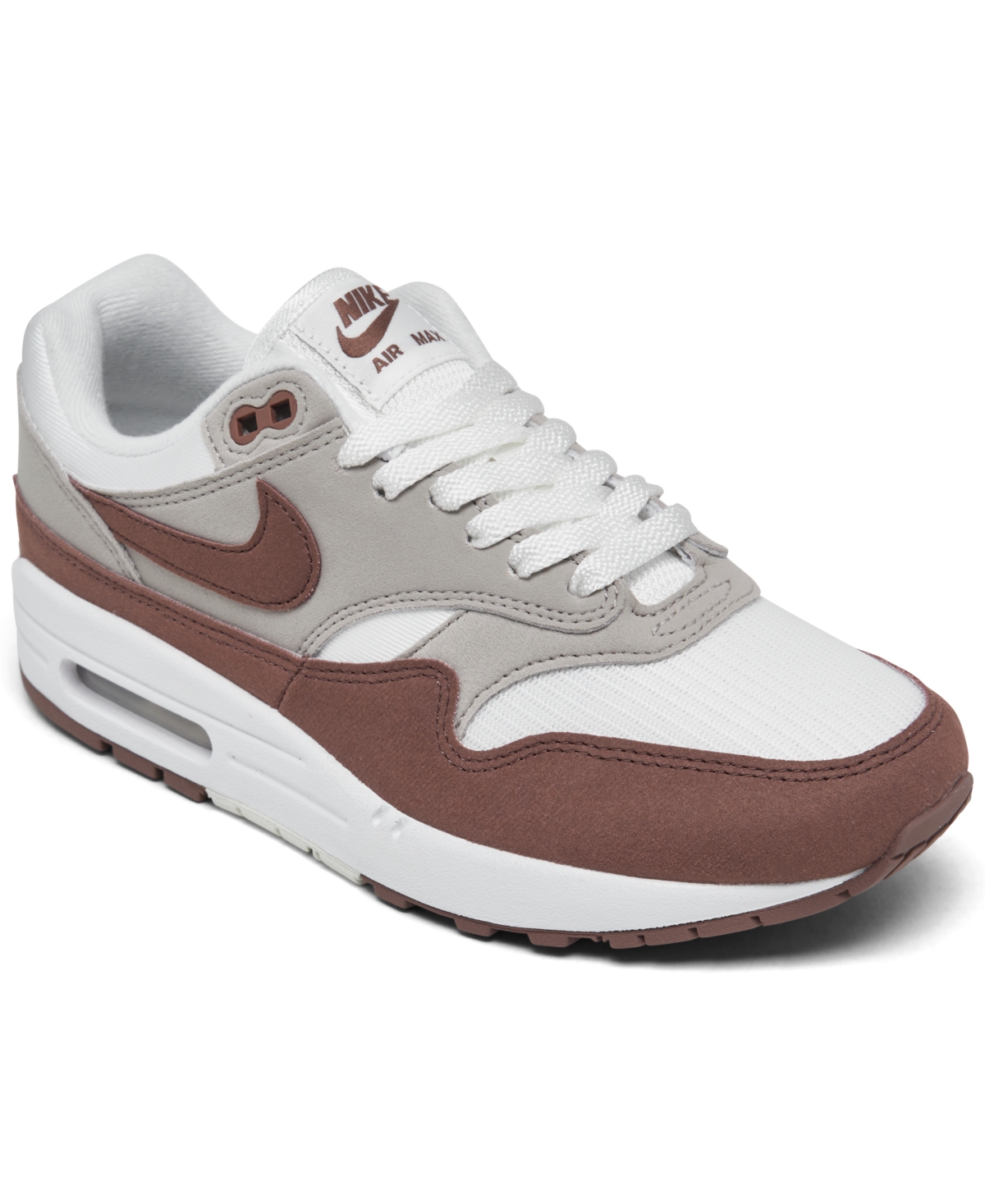 Nike Women's Air Max 1 Casual Sneakers From Finish Line In Smokey Mauve,summit White