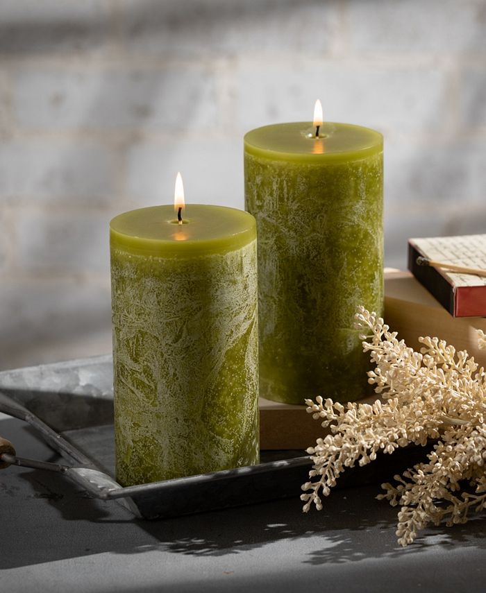 Vance Kitira 6" Timber Pillar Candle Macy's