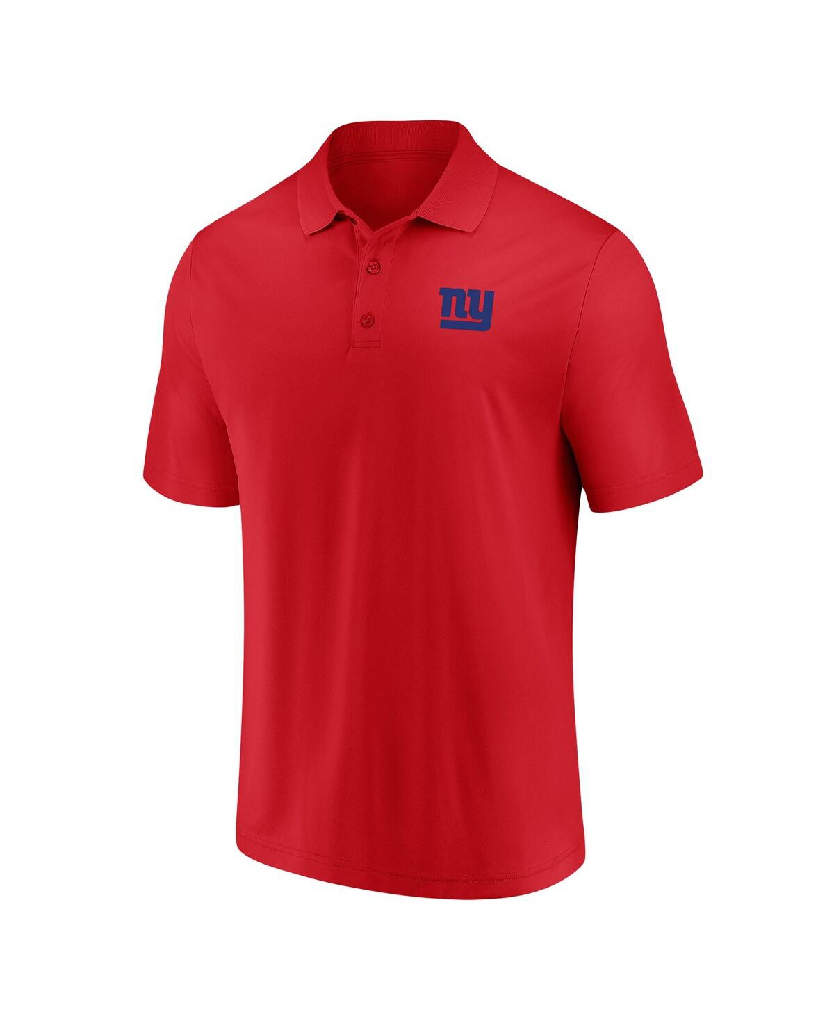 Shop Fanatics Men's  Red New York Giants Component Polo Shirt