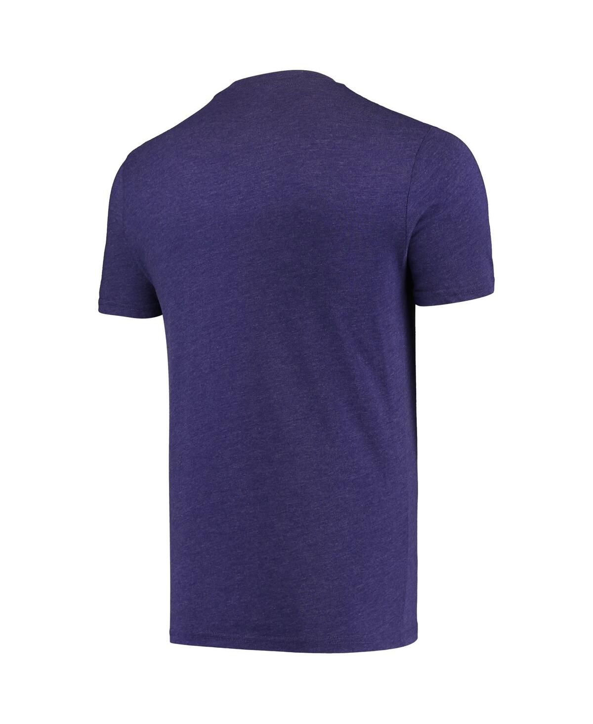 Concepts Sport Heathered Charcoal/purple Northwestern Wildcats Meter T-shirt & Pants Sleep Set In Multi