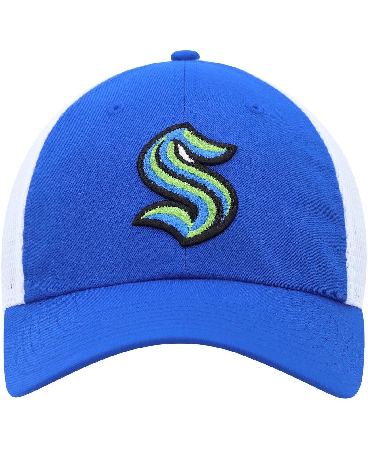 Men's adidasSeattle Kraken Color Pop Trucker Adjustable Hat - Blue