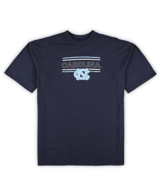Men's Navy Distressed North Carolina Tar Heels Big and Tall 2-Pack T-shirt and Flannel Pants Set
