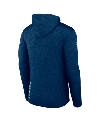 Men's Deep Sea Blue Seattle Kraken Authentic Pro Lightweight Pullover Hoodie