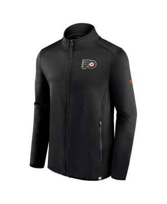 Men's Black Philadelphia Flyers Authentic Pro Full-Zip Jacket