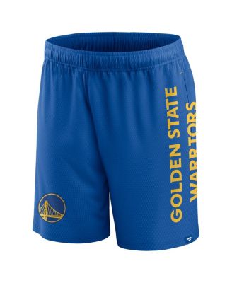 Men's Royal Golden State Warriors Post Up Mesh Shorts