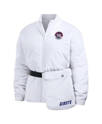 Women's White New York Giants Packaway Full-Zip Puffer Jacket