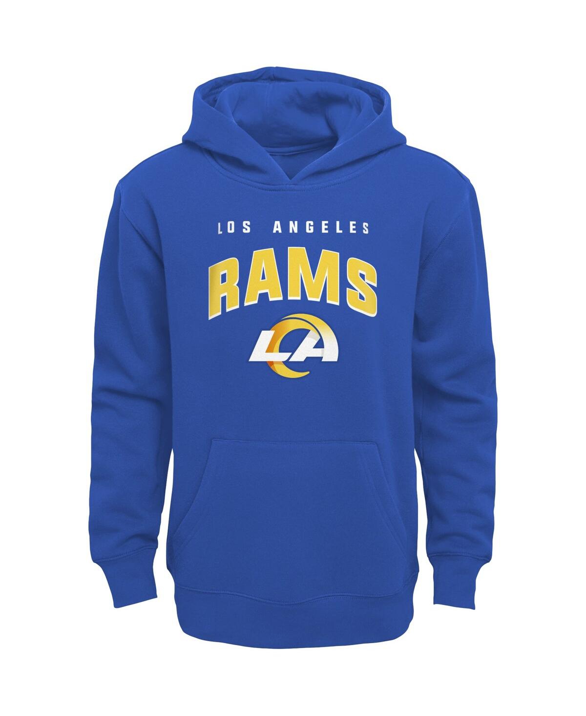 Shop Outerstuff Little Boys And Girls Royal Los Angeles Rams Stadium Classic Pullover Hoodie