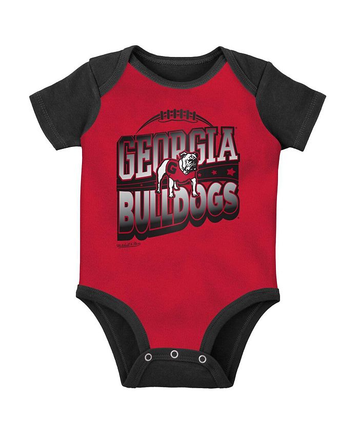 Mitchell & Ness Baby Boys and Girls Black, Red Georgia Bulldogs 3-Pack ...