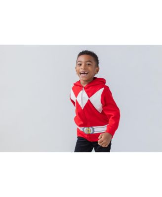 Blue Ranger Red Ranger Black Ranger Fleece Zip Up Hoodie Toddler| Child  Boys