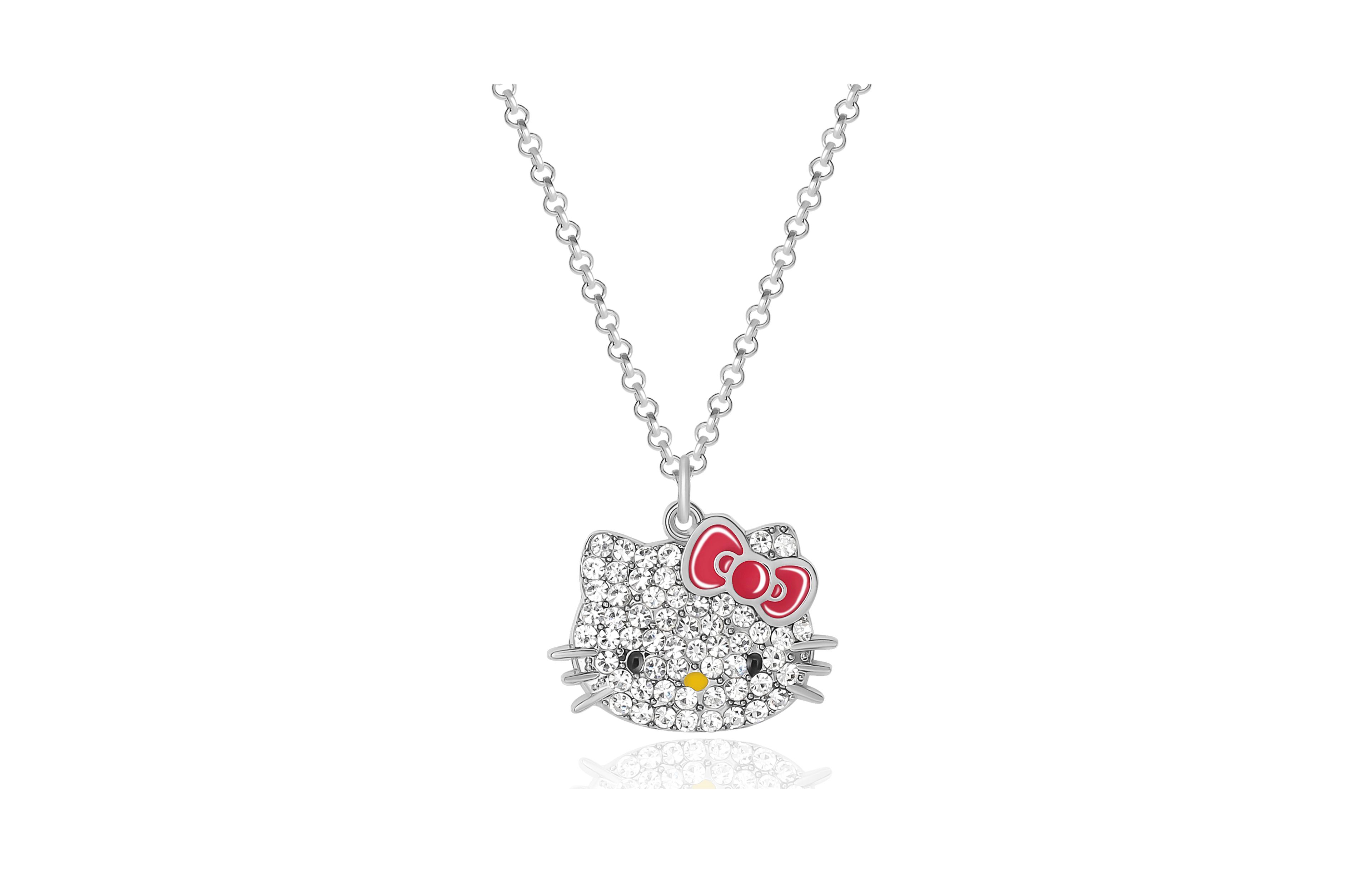 Sanrio Hello Kitty Fashion Pave Crystal Necklace
