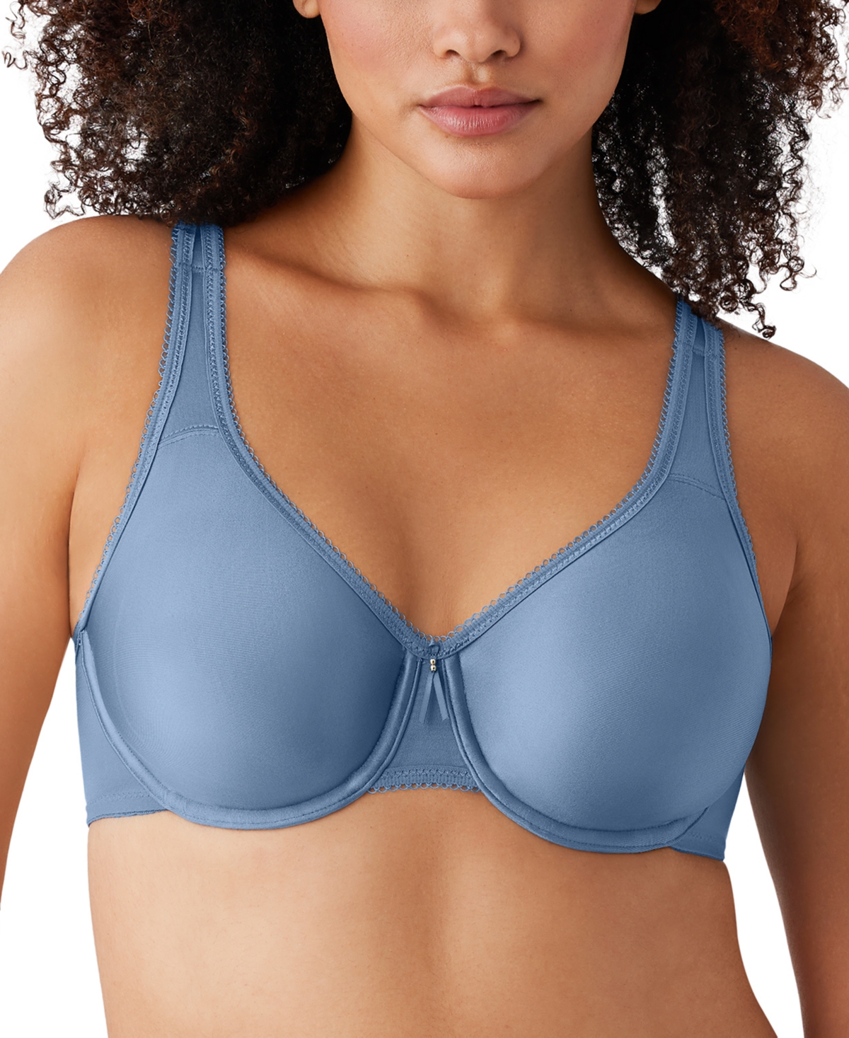 Shop Wacoal Basic Beauty Full-figure Underwire Bra 855192, Up To H Cup In Coronet Bl
