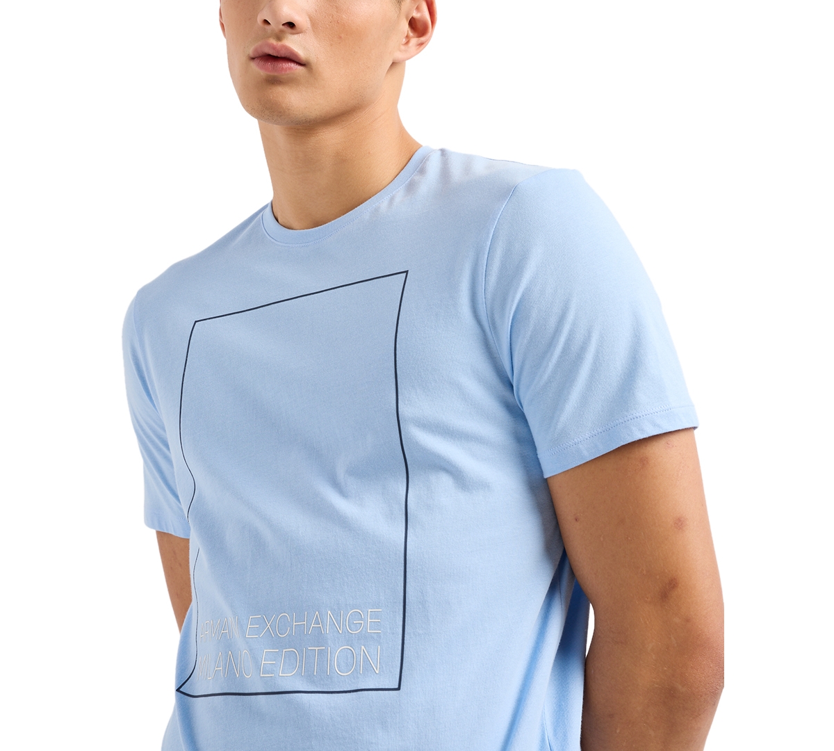 A|X Armani Exchange Men's Regular-Fit Limited Edition Milano Box Logo T-Shirt