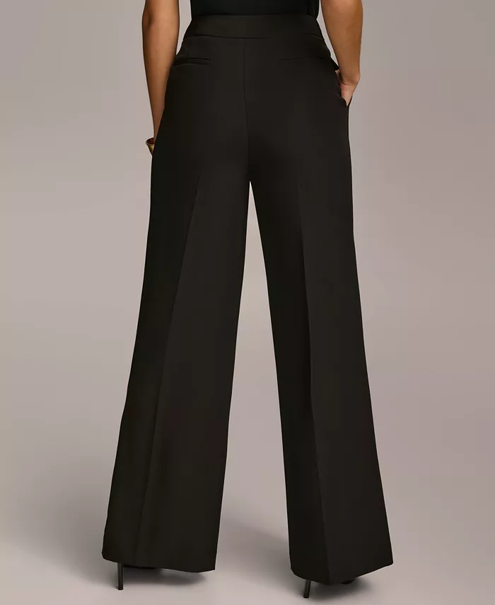 Women's Pleat Front Wide-Leg Pants - thumbnail 4