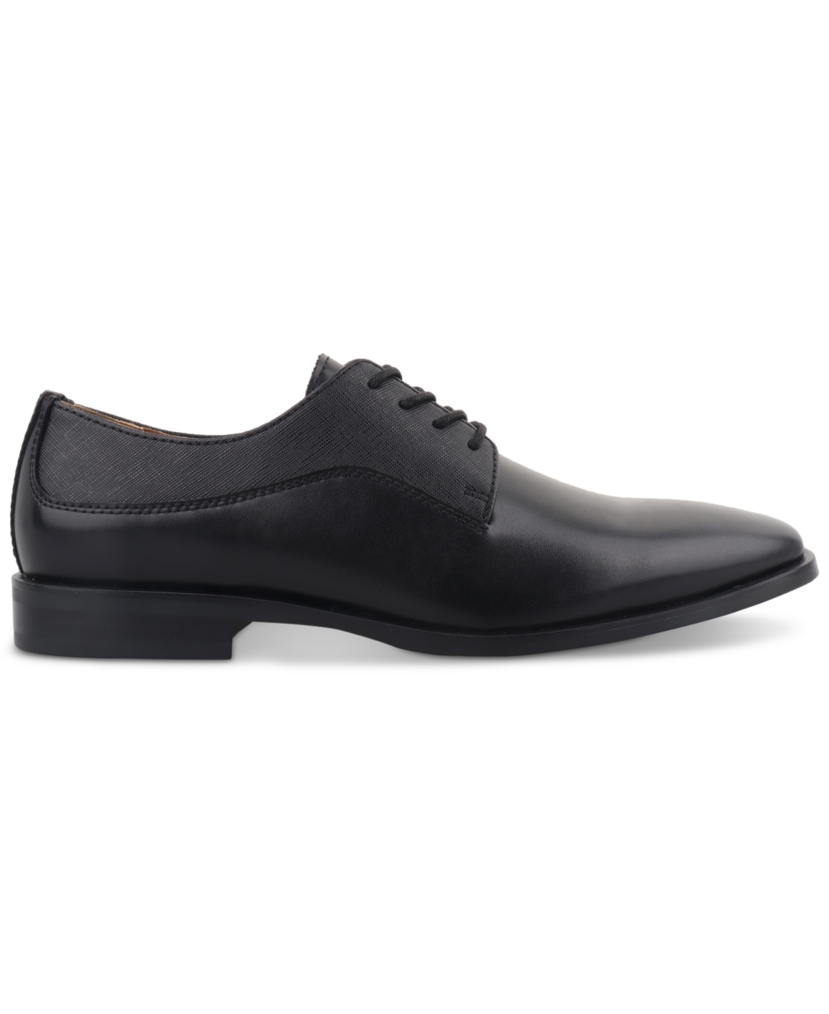 Alfani Men's Jackson Pointy Toe Mixed Texture Dress Shoe, Created for Macy's