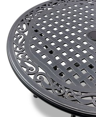 Wythburn Mix and Match 32" Round Cast Aluminum Outdoor Bistro Table