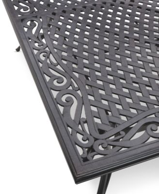 Wythburn Mix and Match 64" Square Cast Aluminum Outdoor Dining Table, Created for Macy's