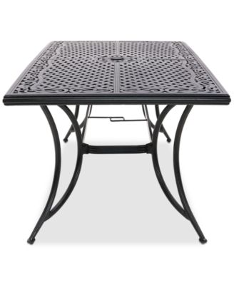 Wythburn Mix and Match 72"x 38" Cast Aluminum Outdoor Dining Table, Created for Macy's