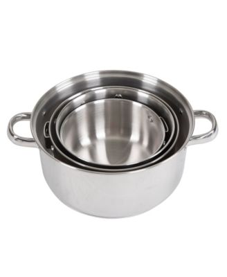 Heavy Duty Stainless Steel-Clad Cook Set