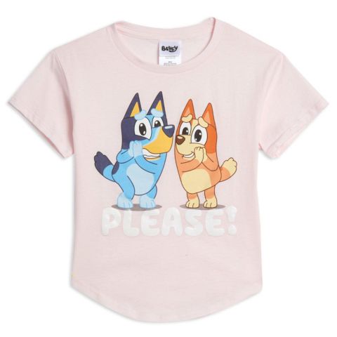 Детская футболка Bluey Family Bingo Bandit Mom Girls Graphic, цвет: Розовый