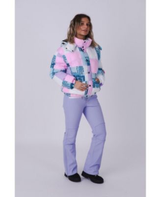 Women's Patchwork Chic Puffer Jacket