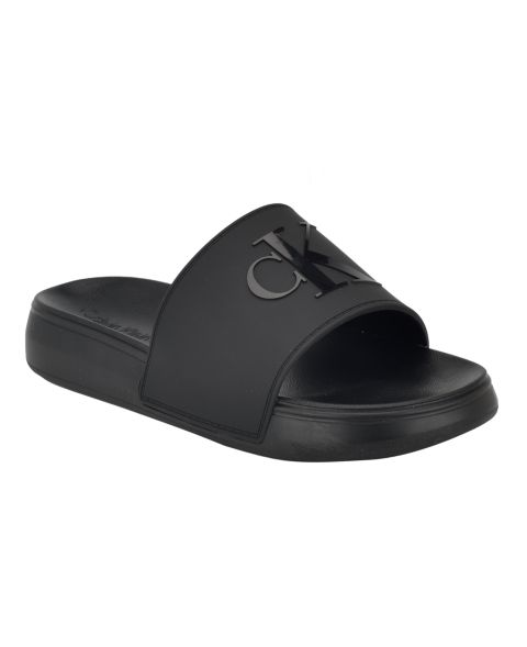 Мужские сандалии Calvin Klein Wiston Pool Slip-On Flat, цвет: Чёрный