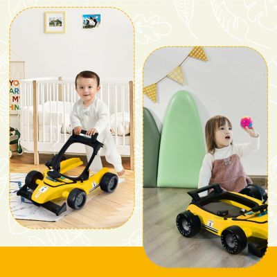 Kids 4-in-1 Foldable Activity Push Walker with Adjustable Height