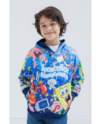 Little Boys Plankton Patrick Squidward Fleece Pullover Hoodie Toddler|Child