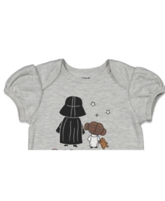 Baby Girls Darth Vader Short Sleeve Bodysuit