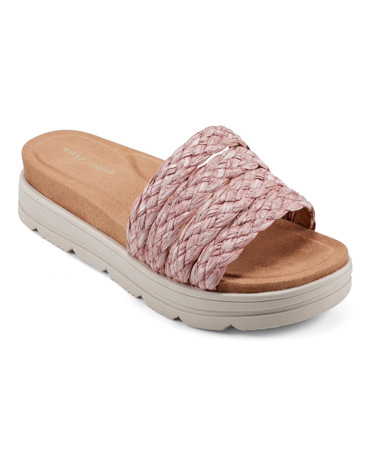 Easy Spirit Women's Salma Round Toe Slip-on Strappy Sandals In Light Pink