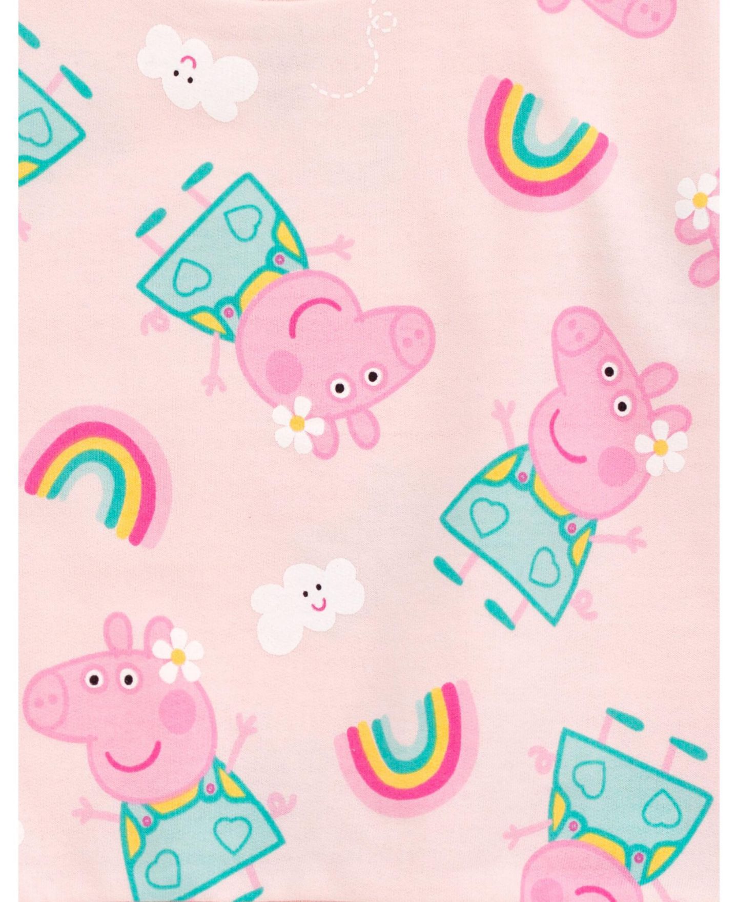 Худи Peppa Pig French Terry Sweatshirt Toddler Child для девочек, цвет: Розовый — фото 3