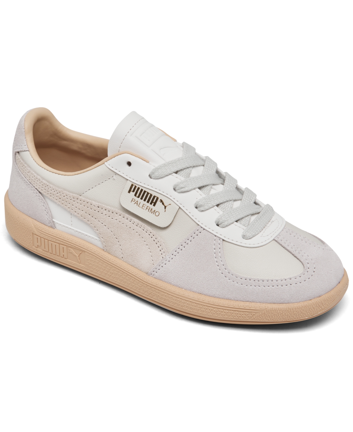 Puma Women's Palermo Leather Casual Sneakers From Finish Line In White
