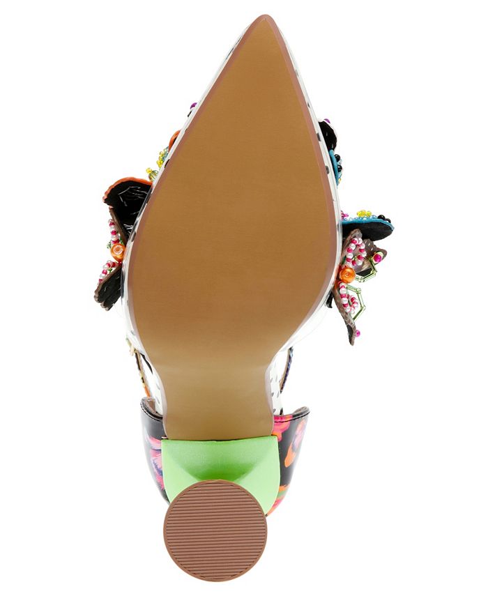 Betsey Johnson Women's Gidelle Butterfly Sculpted TwoPiece Vinyl Pumps