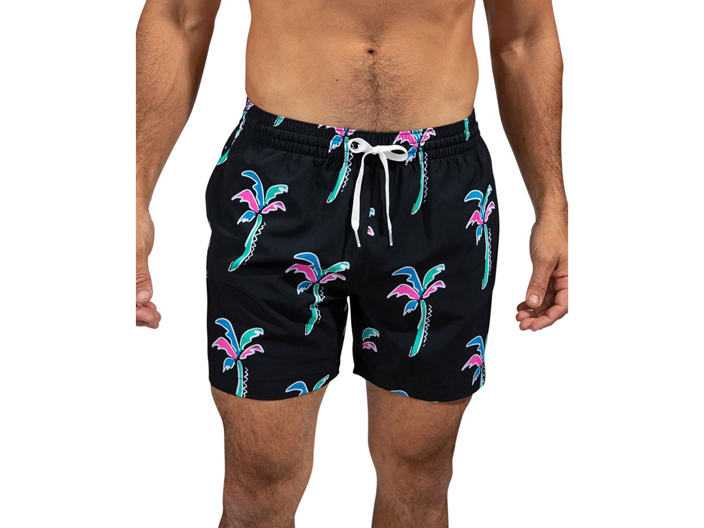 Плавки-боксеры Liner для мужчин — Chubbies, цвет: Чёрный — фото 2