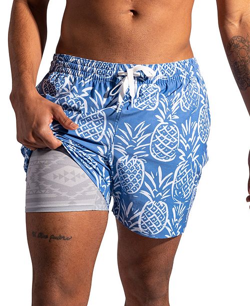 alfani Chubbies Men's The Thigh-Naples Quick-Dry 5-1/2" Swim Trunks with Boxer Brief Liner Men's Fashion & Accessories