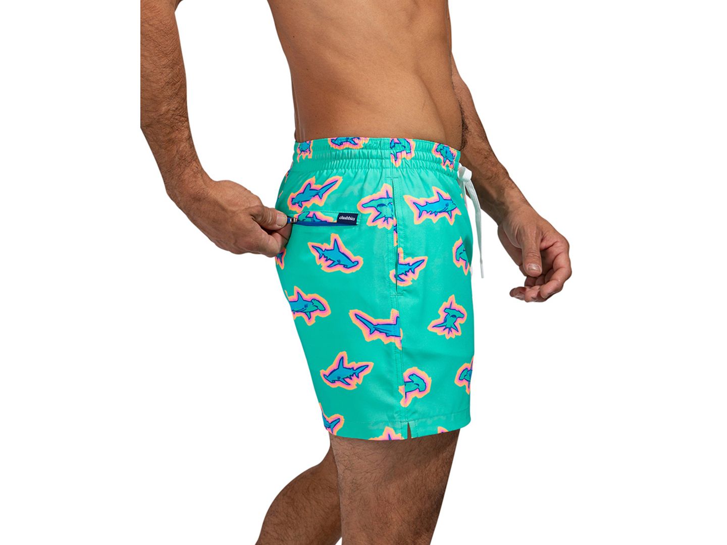 Плавки The Apex Swimmers 5-1/2" для мужчин — Chubbies, цвет: Мятный — фото 3