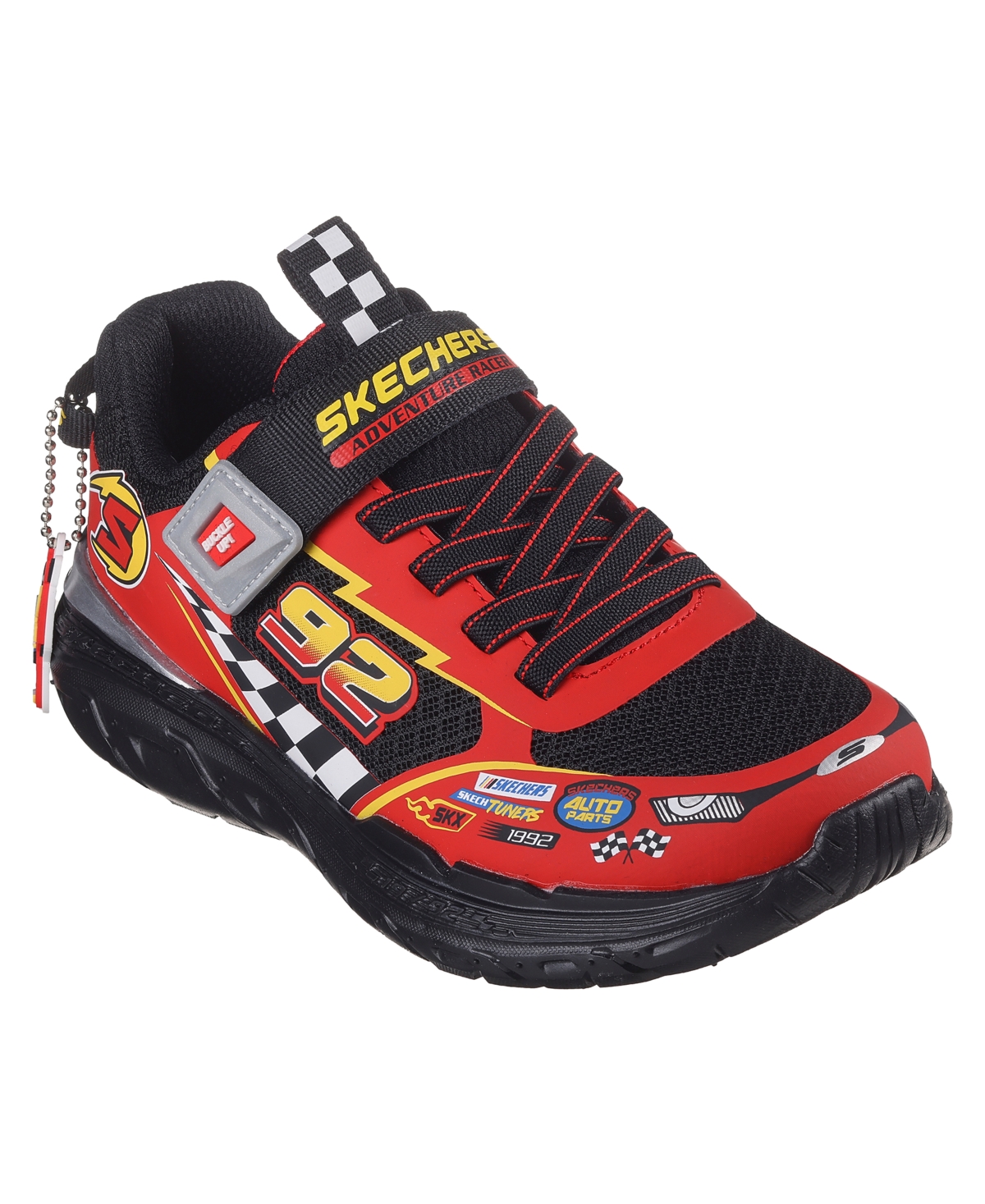 Skechers Little Boys Skech Tracks Fastening Strap Casual Sneakers from Finish Line - Red