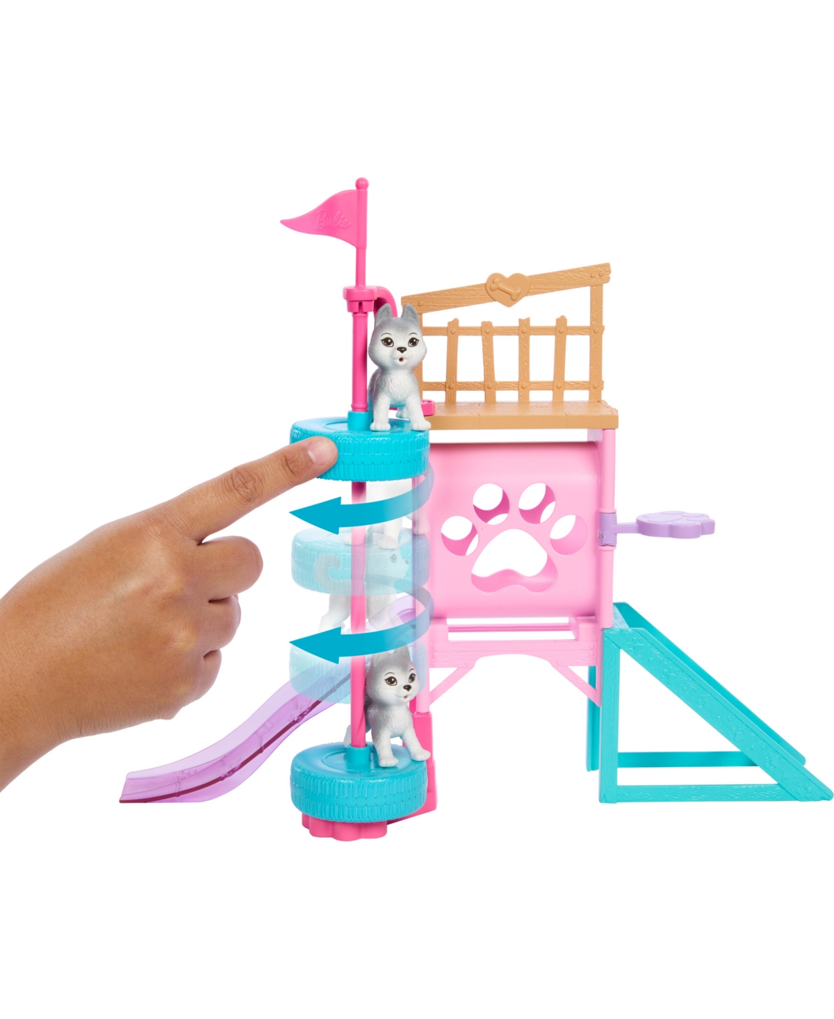Shop Barbie And Stacie To The Rescue Puppy Playground Play Set With Doll, 3 Pet Dog Figures, And Accessories In Multi