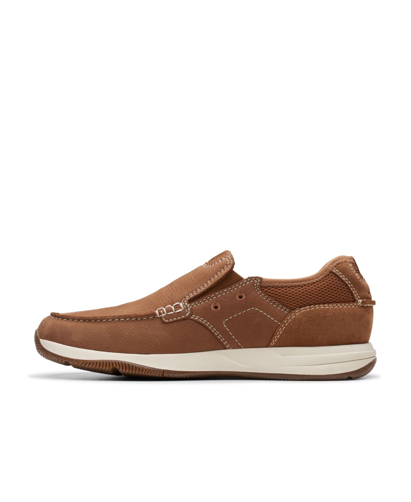 Мужские кроссовки Clarks Collection Sailview Step Slip On, цвет: Рыжевато-коричневый нубуковый — фото 6