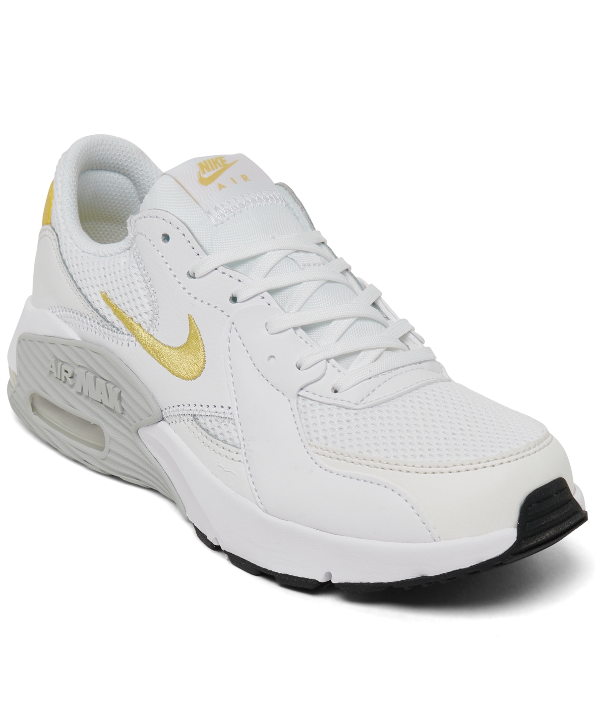 Nike Women's Air Max Excee Casual Sneakers From Finish Line In White,summit White,black